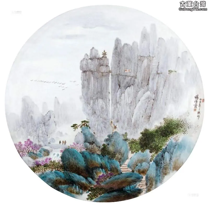 釉上彩山水瓷畫和傳統山水國瓷畫的區別和聯繫