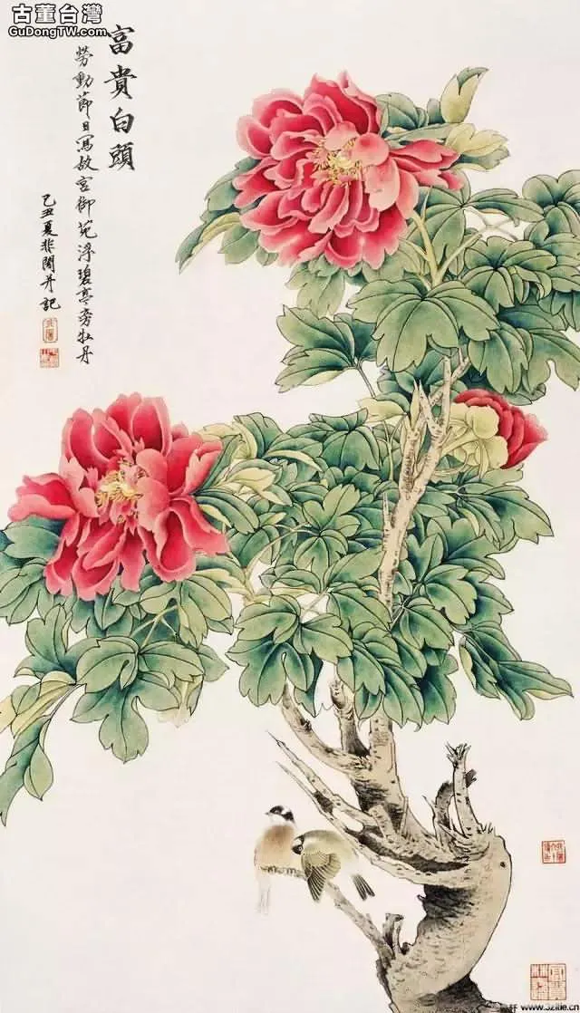 於非闇工筆花鳥畫作品欣賞，極美！