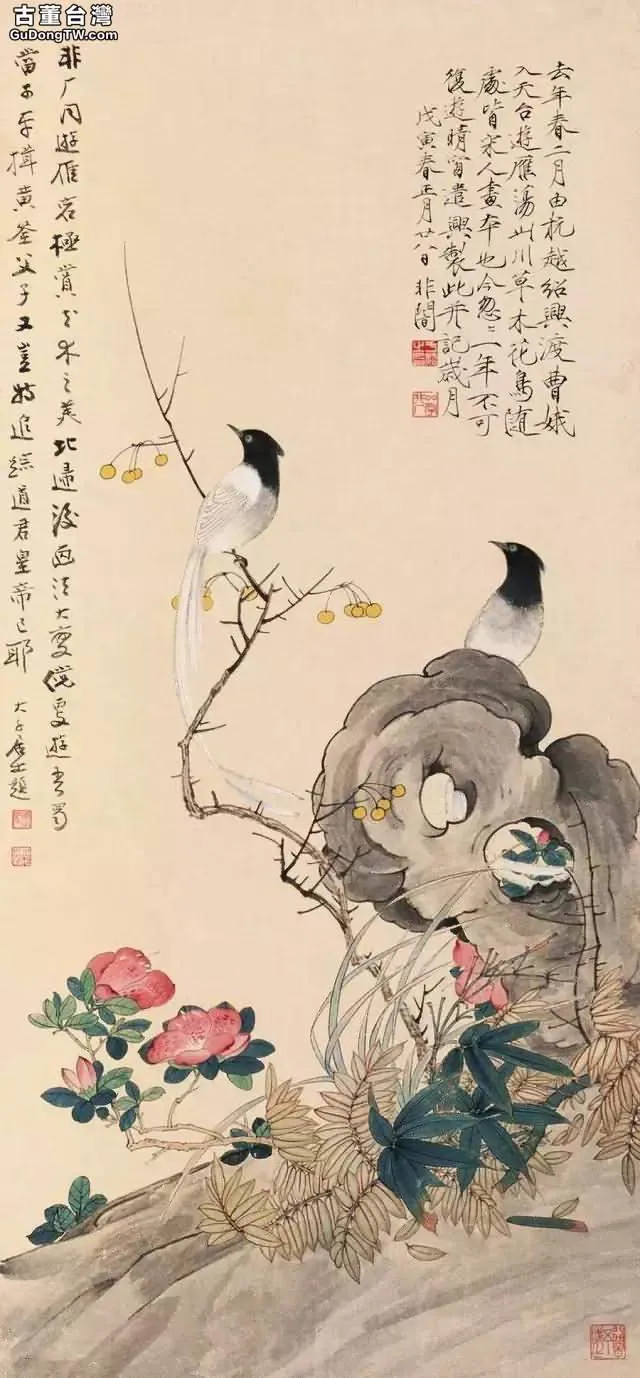 於非闇工筆花鳥畫作品欣賞，極美！