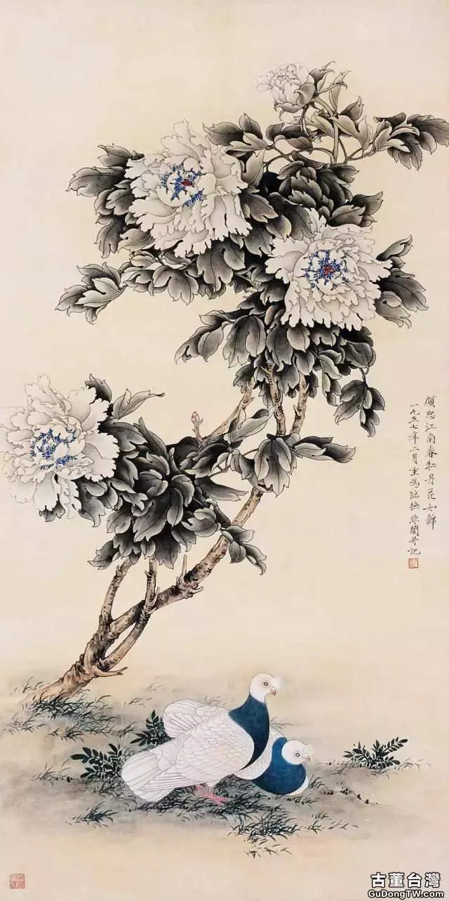 於非闇工筆花鳥畫作品欣賞，極美！