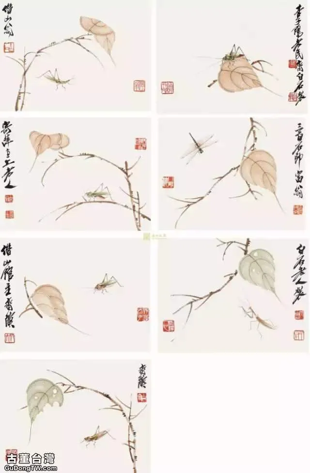 齊白石草蟲圖200張，他把草蟲畫活了