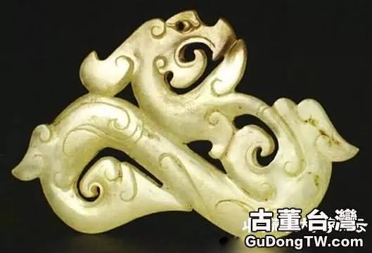 天長漢墓出土龍形白玉珮(1張圖片)-古董台灣