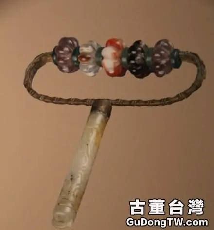 水晶玉柄五珠太平車