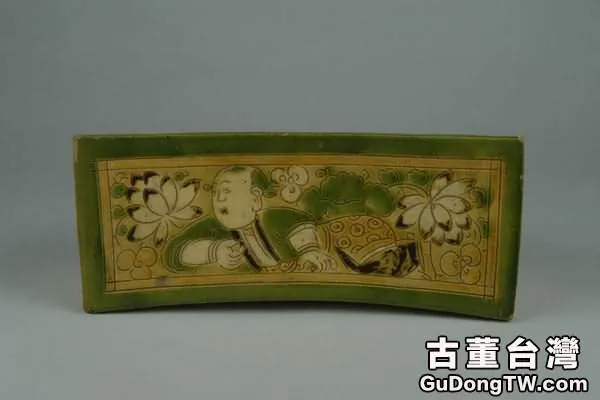三彩陶瓷枕(共6張圖片)-古董台灣