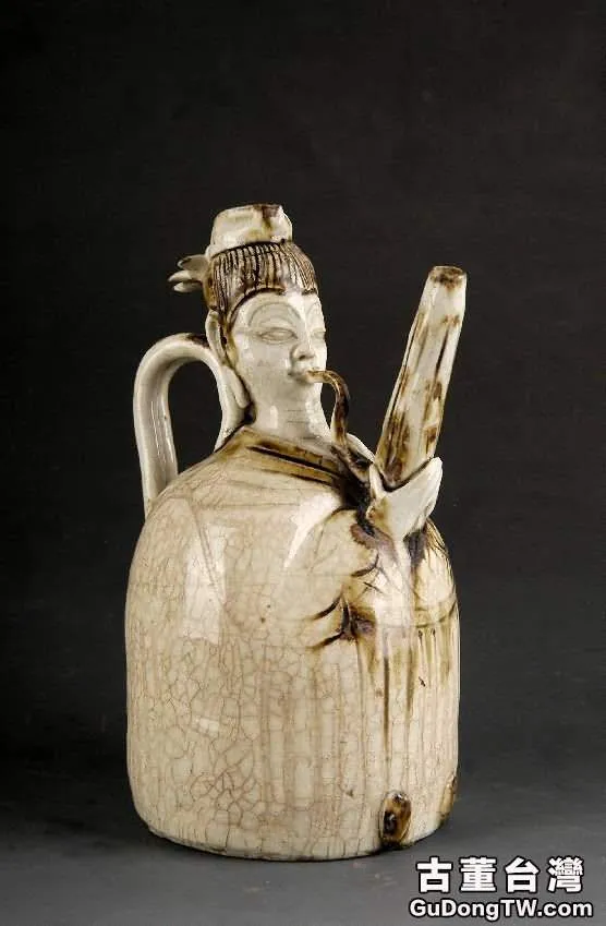 國寶瓷器一級甲等文物宋代吹笙人物執壺(1張圖片)-古董台灣