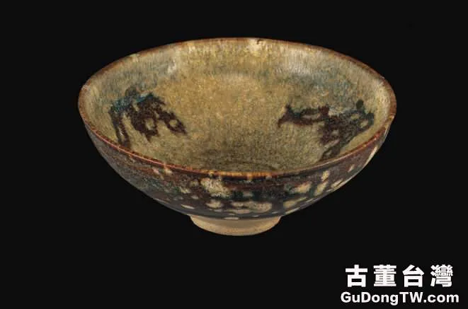 宋代吉州窯玳瑁釉碗（共6張圖片）-古董台灣